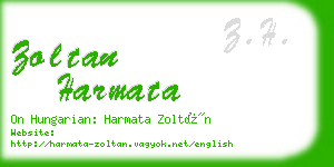 zoltan harmata business card